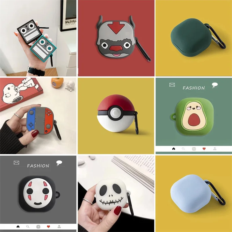 

Cartoon Bluetooth Earphone Soft Shell For Samsung Galaxy Buds Live Case Wireless Headset Silicone Cover For Samsung Buds2 Pro