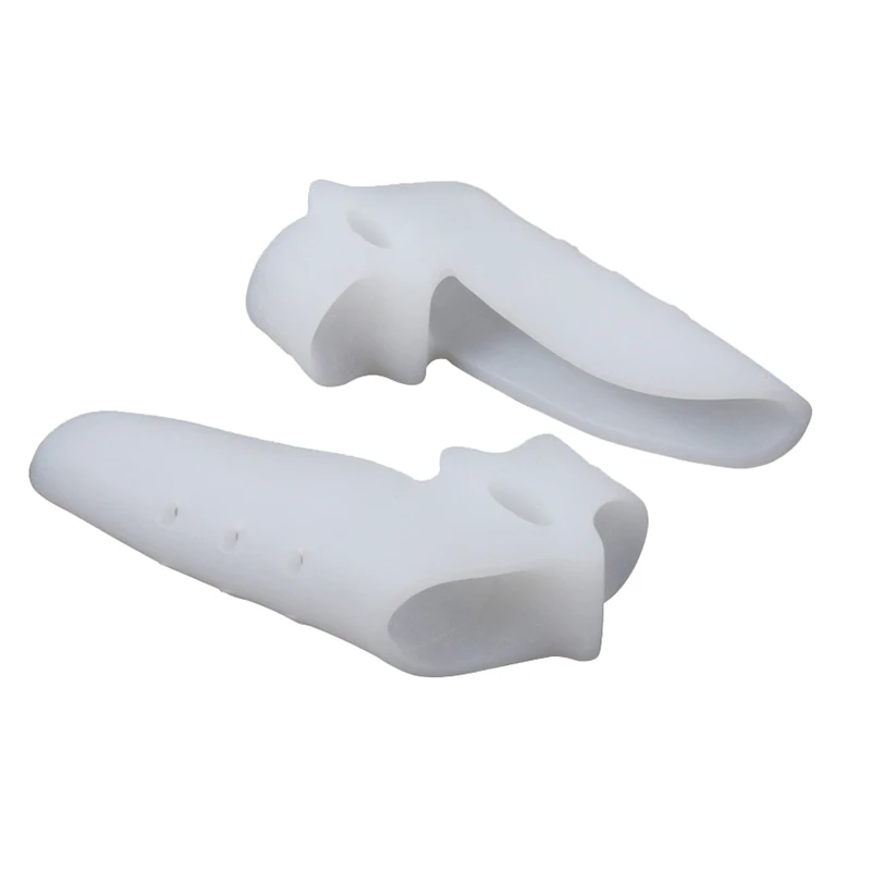 Силиконовый гелевый разделитель для пальцев ног с двумя отверстиями протектор