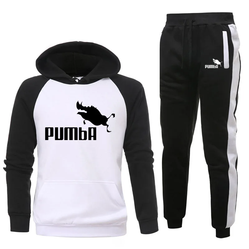

2020 High quality tracksuit men's hoodie sweatshirt + pants pullovers Winter tracksuit casual coat sport two sets