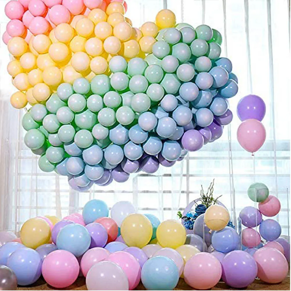 

Balloon wholesale 100 10 inch 2.2g round thickened latex balloons party decoration wedding macarone balloons