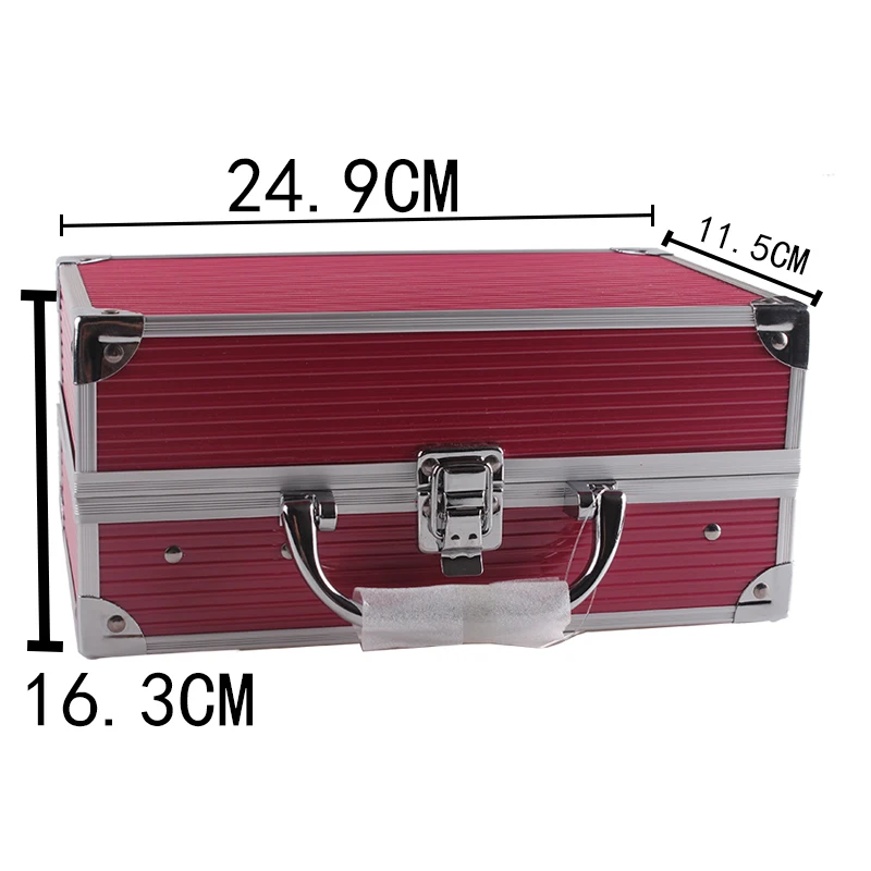 Набор для макияжа MISS ROSE профессиональная алюминиевая коробка с тенями век румян