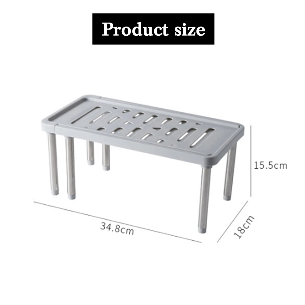 Adjustable Home Closet Organizer Storage Shelf for Kitchen Space Saving rack Foldable Cabinet Holders | Дом и сад