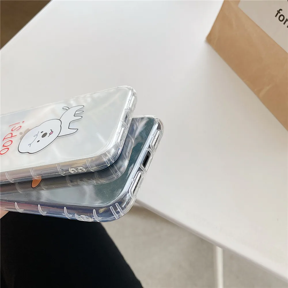 INS корейский милый чехол для телефона с изображением животных iPhone 11 Pro Xs MAX XR X 7 8 Plus