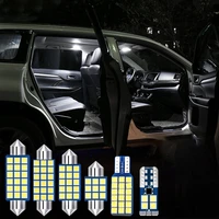 14pcs festoon t10 w5w car led bulbs for audi q5 8r sq5 2008 2019 auto interior dome map reading light vanity mirror trunk lamps