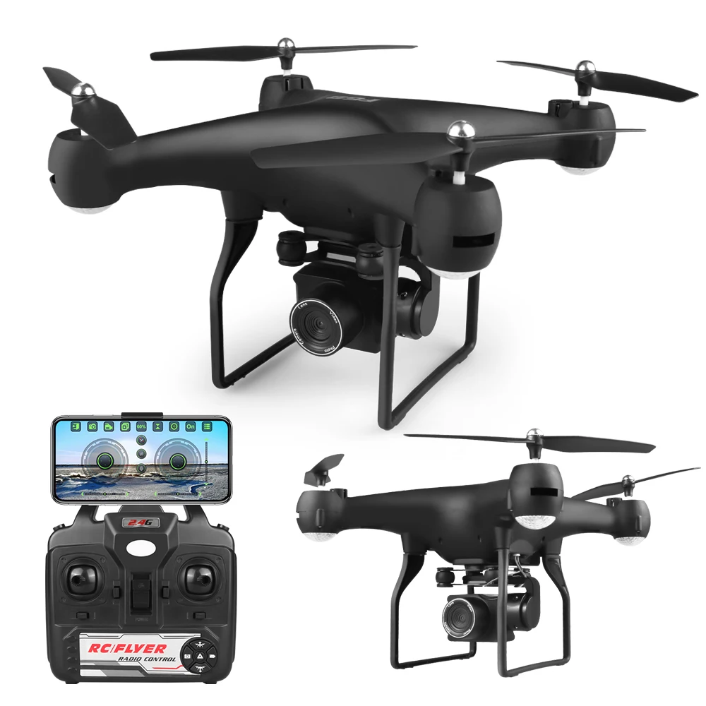 F68 Дрон с 4K HD камерой Радиоуправляемый квадрокоптер Wi Fi FPV долгий срок полета 25