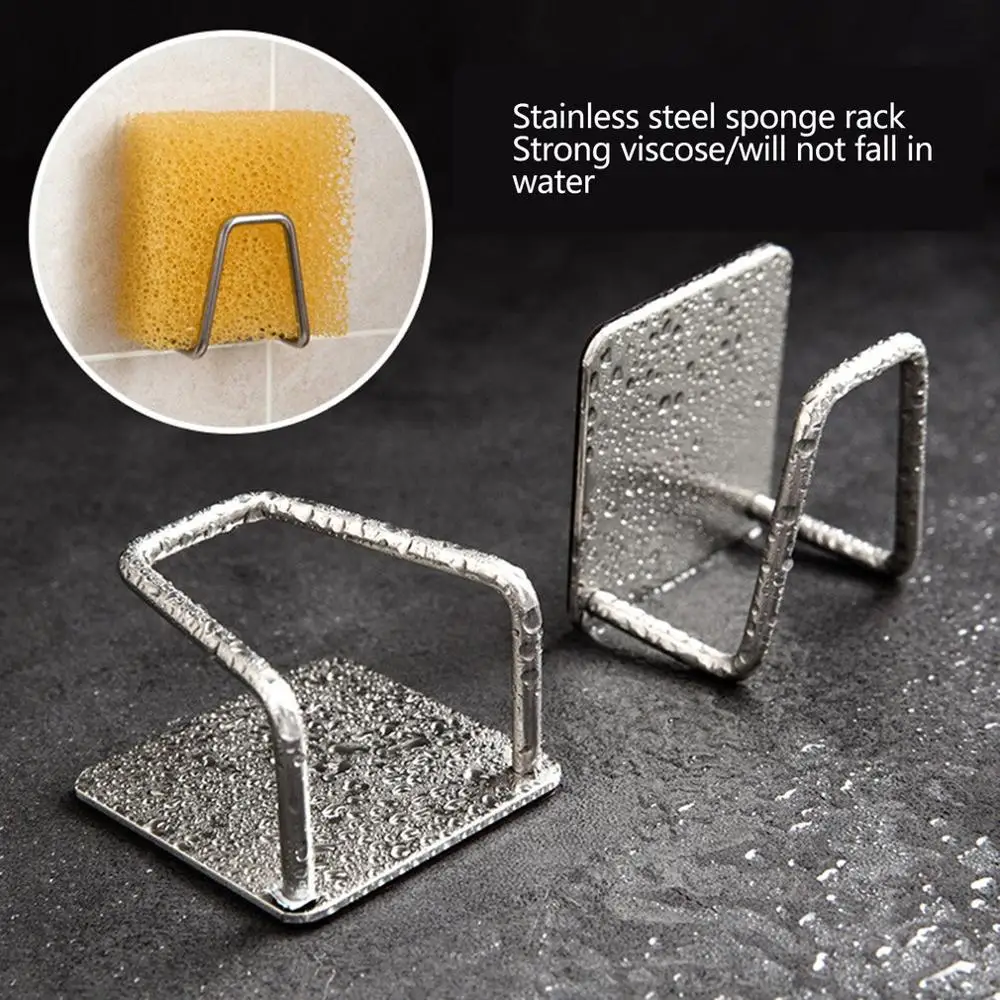 Держатель для губки из нержавеющей стали самоклеящиеся раковины сушилка слива