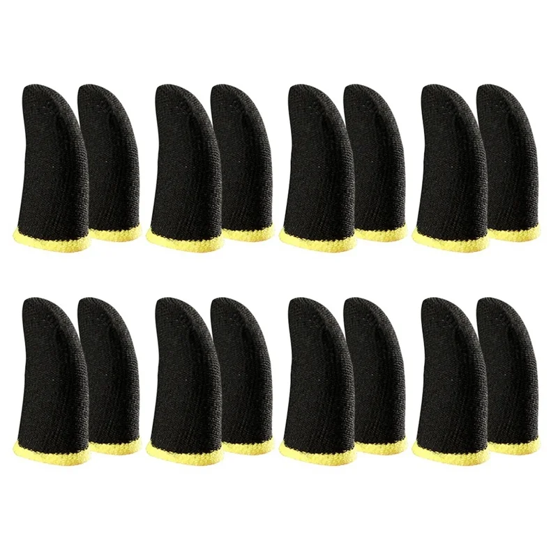 

18-Pin углеродное волокно перчатки для мобильных игр Pr Sn перчатки Bla и желтые (16 шт.)