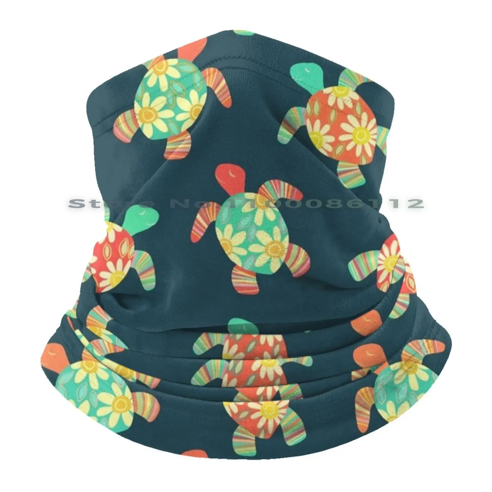 Милая Детская хиппи-шапка с цветами черепахи на темноте Солнцезащитная шапка