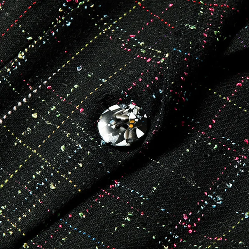 Твидовый Блейзер Куртка высокого качества женские 2020 осень зима Новый женский