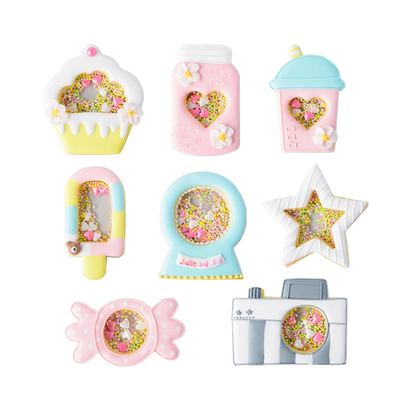 

Snow Globe Icecream Shaking Cookie Cutter Plastic Biscuit Mould Fondant Christmas Cake Decorating Tools Fondant Sugarcraft Molds
