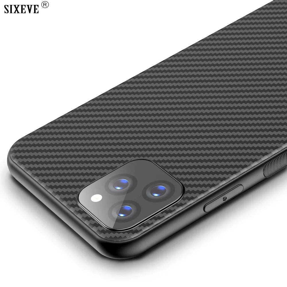 Нескользящий мягкий чехол из углеродного волокна для iPhone 11 Pro Max XS XR X 5 6 S SE 2020 5S 7 8