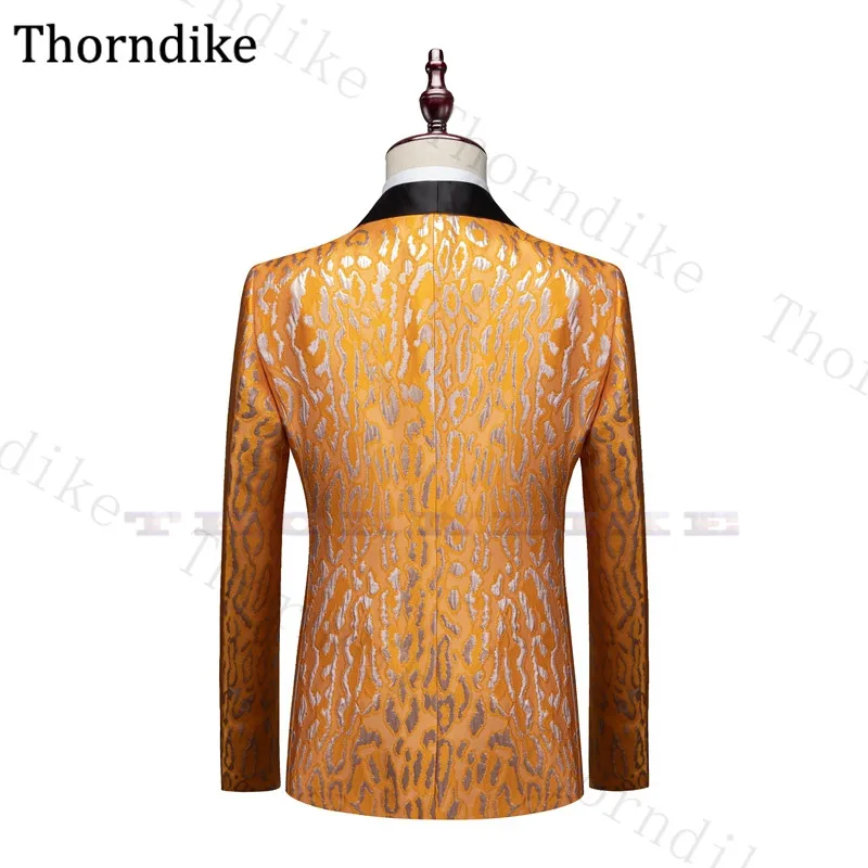 Мужской костюм с леопардовым принтом Thorndike однобортный Свадебный для жениха
