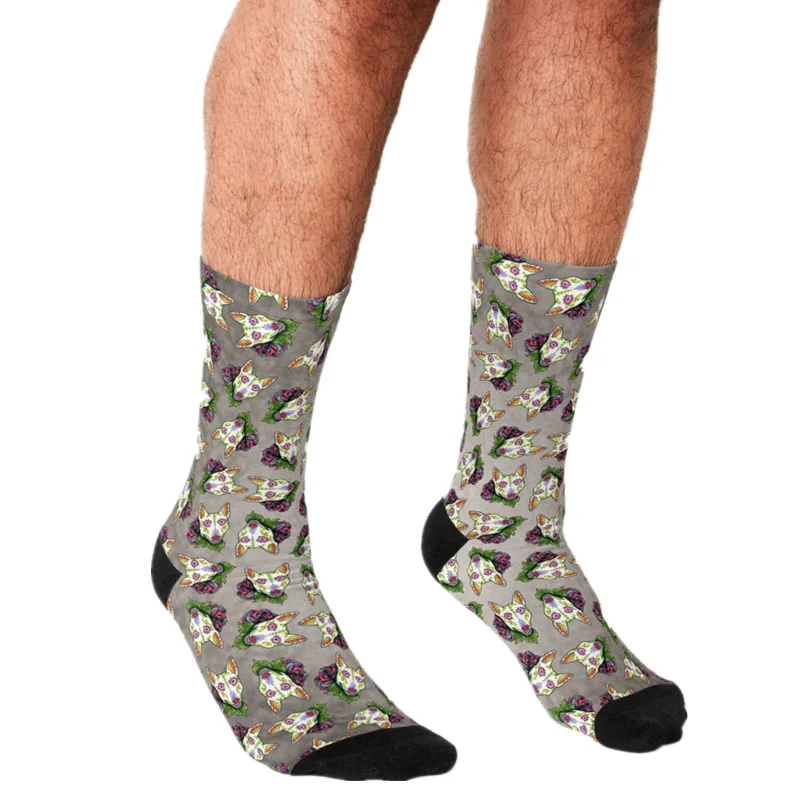 

Funny Socks Men harajuku FAST FOOD Hot Dog - pattern Printed Happy hip hop Men Socks Novelty Skateboard Crew Casual Crazy Socks