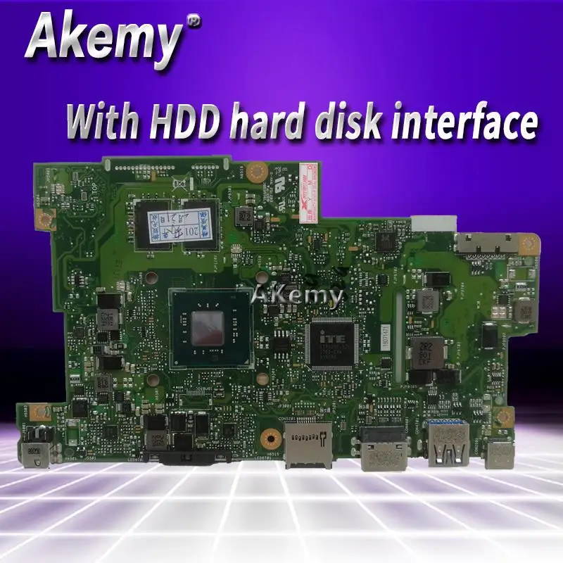 

С 4G RAM + с интерфейсом жесткого диска HDD N3350 материнская плата с процессором для ноутбука для Asus E203M E203MA материнская плата для ноутбука test OK