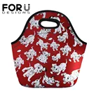 FORUDESIGNSСумка для обеда для Для женщин мультфильм далматинец с рисунком собаки для детей охладитель бенто сумки Термальность Еда коробка Портативный пикника путешествия Лидер продаж