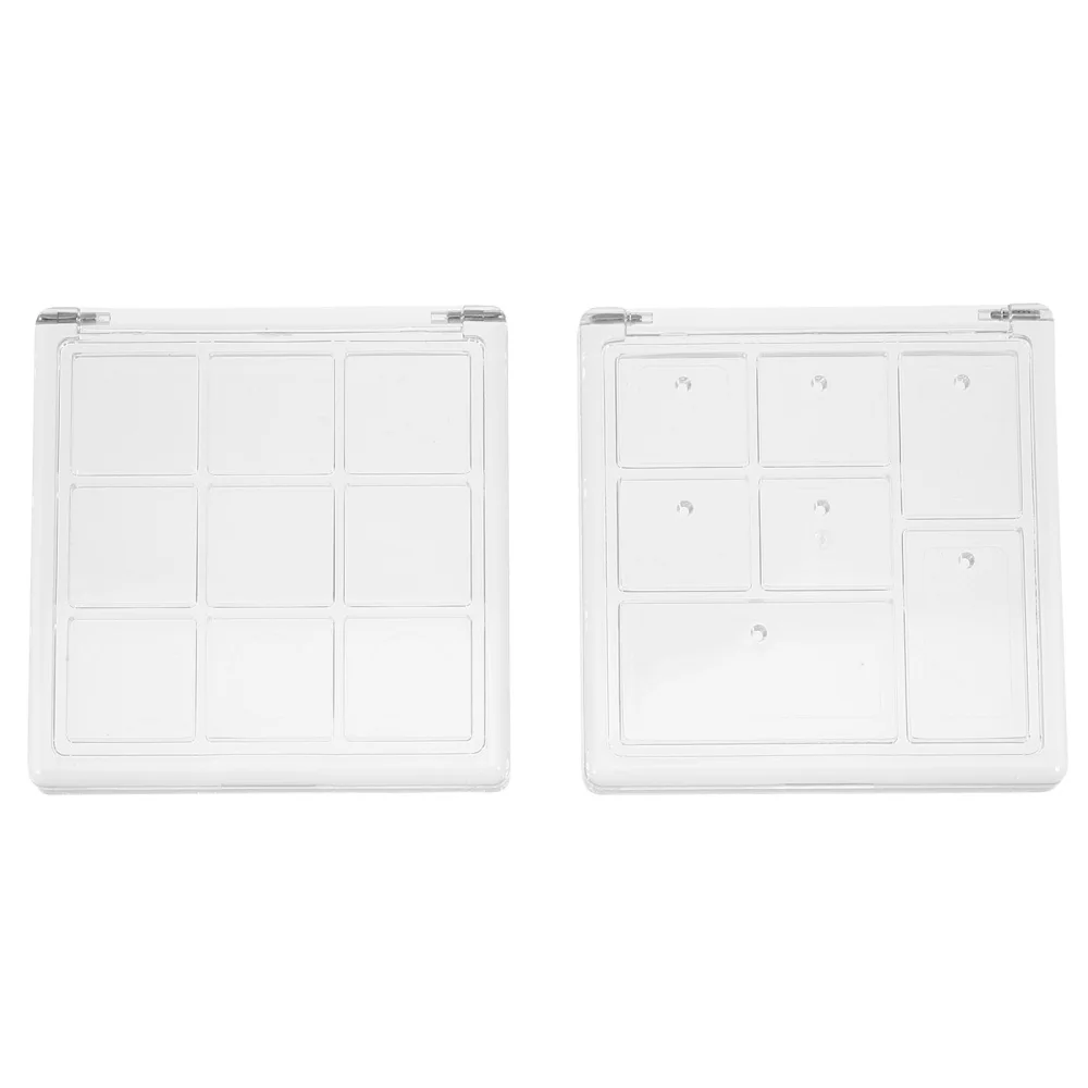 

4pcss Empty Container Eyeshadow Palettes Cosmetic Lipstick Makeup Powder Cases