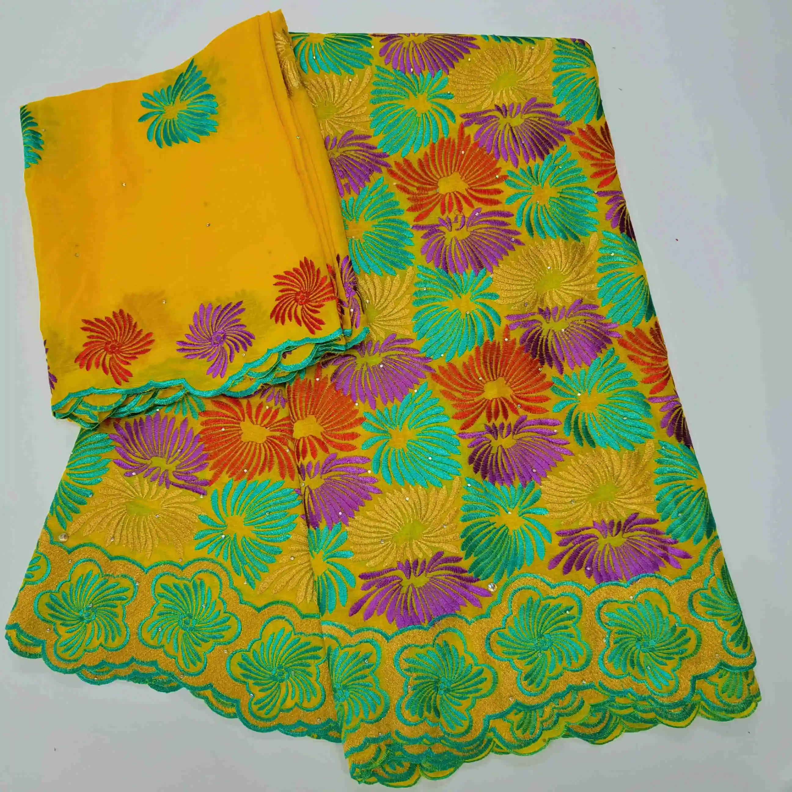 

5+2 Yards Blue African Swiss Voile Lace Wedding Women dress High quality Cotton Embroidery Swiss Voile Laces in Switzerland HLS