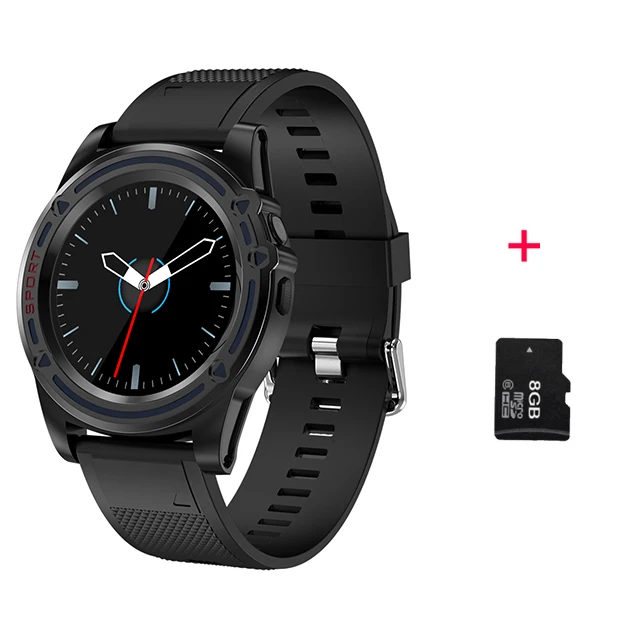 Bluetooth Смарт-часы с 2G GSM Micro SIM TF карта вызова камера Smartwatch inteligente фитнес-часы для Android телефон PK DZ09 - Цвет: Black 8GB