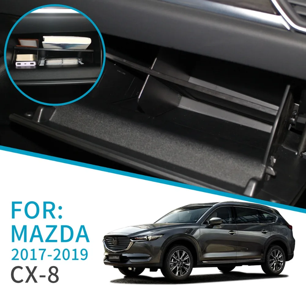 Smabee автомобильный бардачок Интервальная коробка для хранения для Mazda CX-5 CX-8 CX5 CX8 консоль коробка для уборки аксессуары для интерьера