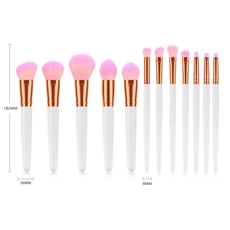 

12pcs Makeup Brushes Tool High Quality Make Up Brushes For Powder Foundation Eye Shadow Blush Professional Beauty Tools TSLM1