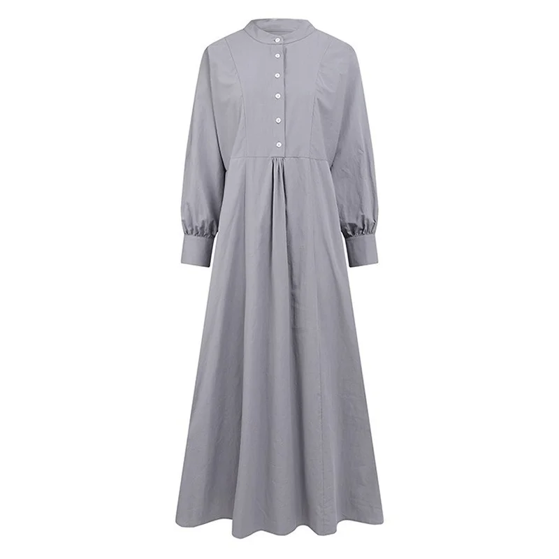 

Donsignet Spring Leisure National Retro Women's Cardigan O-Neck Long Dress Muslim Dress Muslim Fashion Robes Dubai Abaya Turkey