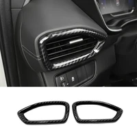 for hyundai santa fe 2018 2019 abs carbon left right air conditioner outlet ac vent cover trim car styling accessories 2pcs