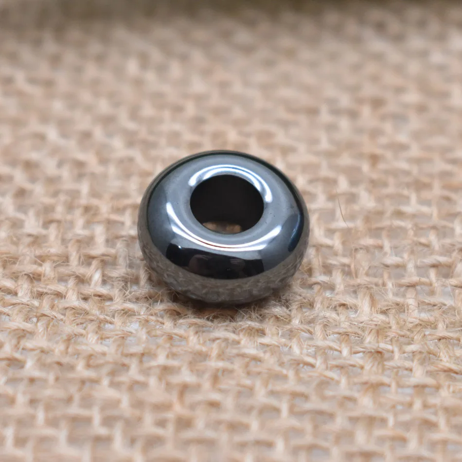

Yanqi 6*14mm 8pcs Plated Shining Natural Stone Hematite Beads Shambhala Beads For DIY Jewelry Making Pendant Bracelets