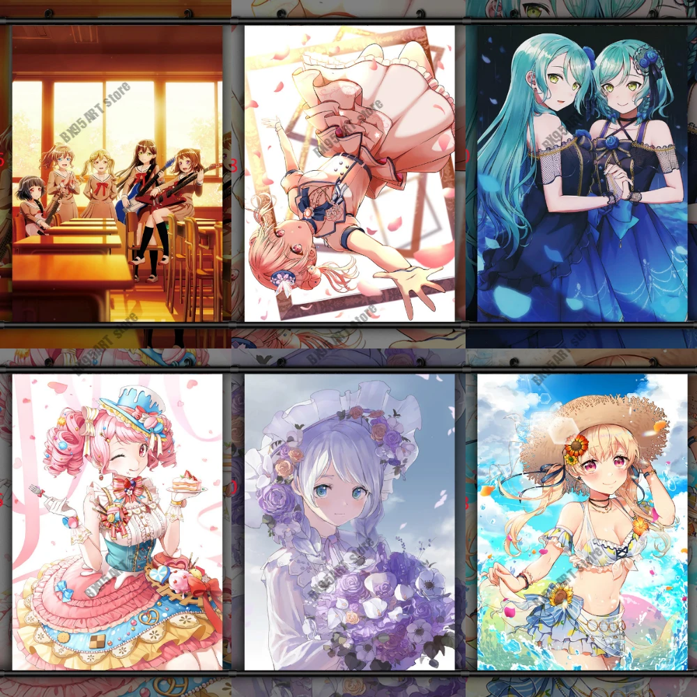

Diamond Painting DIY BanG Dream! Anime Cross Stitch Kits Full Square Round Drill Diamond Embroidery Handmade Room Decor Craft