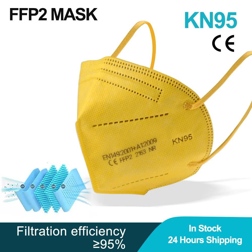 CE kn95 Mascarillas De Colores маски ffp2 Reutilizable рот шапки маска для лица FP3 респиратор защитная