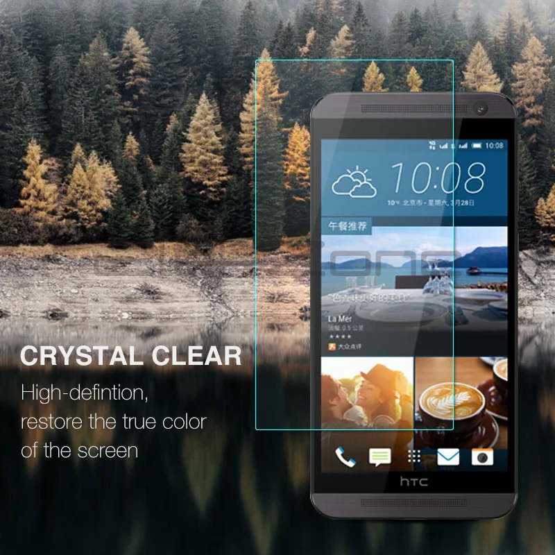 Закаленное стекло для экрана телефона с нанопокрытием 9H HD htc One E9 2.5D Защитная