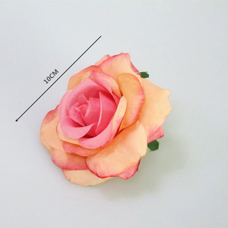 Flone 10 см искусственные цветы шелковые для рукоделия свадебные розы
