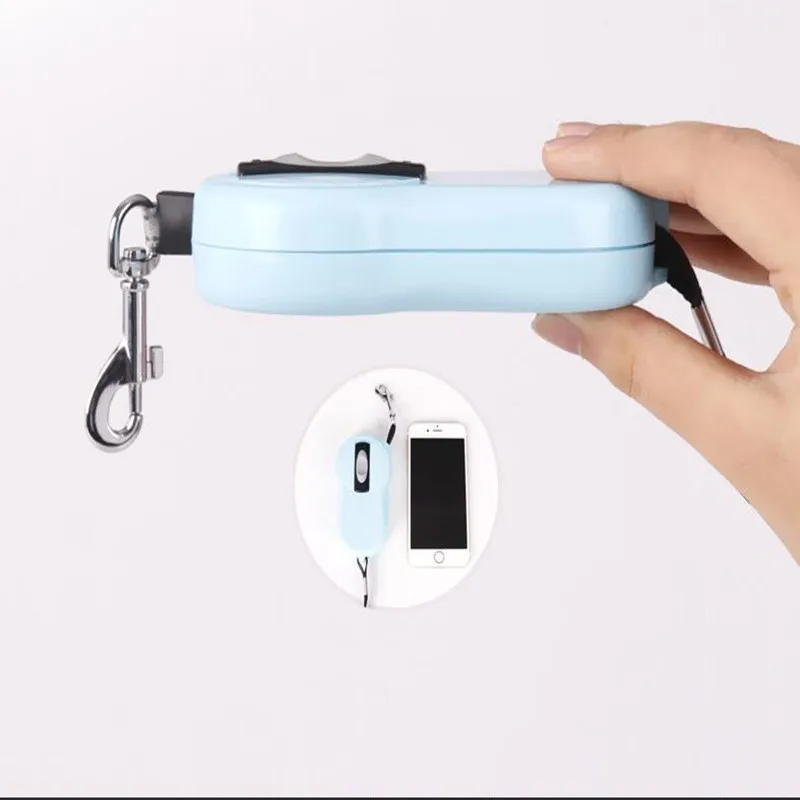 Поводок для собак автоматический телескопический Портативный Светоотражающий