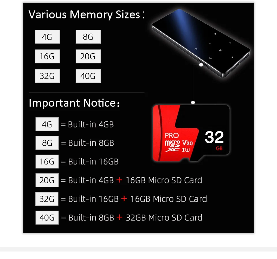 REDANT MP3-плеер Bluetooth с динамиком сенсорный ключ Встроенный 8 Гб 16 Гб HiFi Металлический Мини Портативный Walkman с радио FM Запись