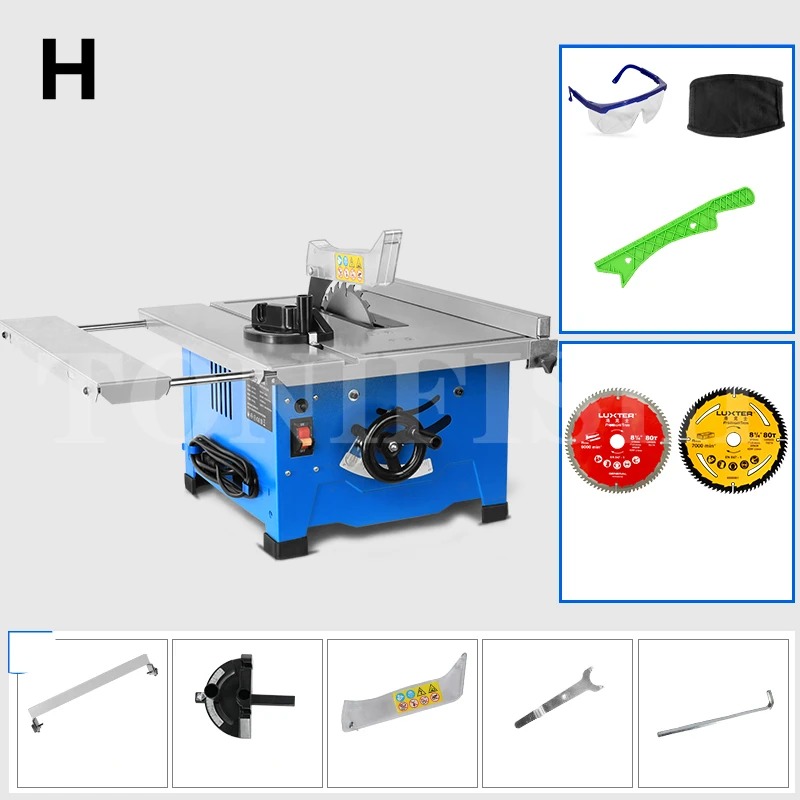 Woodworking table saw small multi-function 8 inch household circular 45 degree precision cutting machine desktop | Инструменты
