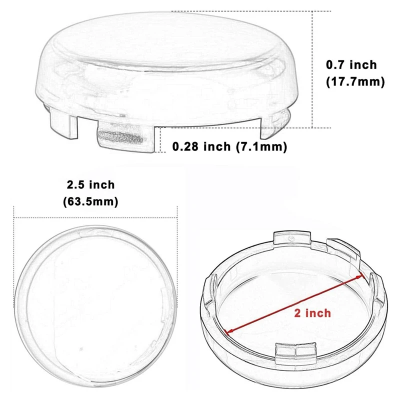 

Lamps Front and Rear Turn Signal Cover Smoked LED Lamp Housing Turn Signal Lamp Cover is Suitable for XL883 48