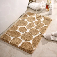 Modern Microfiber Bathroom Bath Mat Water Absorption Toilet Rugs Washing Machine Wash Basin Floor Carpet Thick Bathroom Doormat