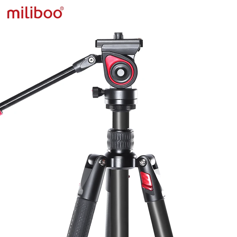 Miliboo MUFA Профессиональный алюминиевый Портативный штатив для видеокамеры с гидравлической головкой