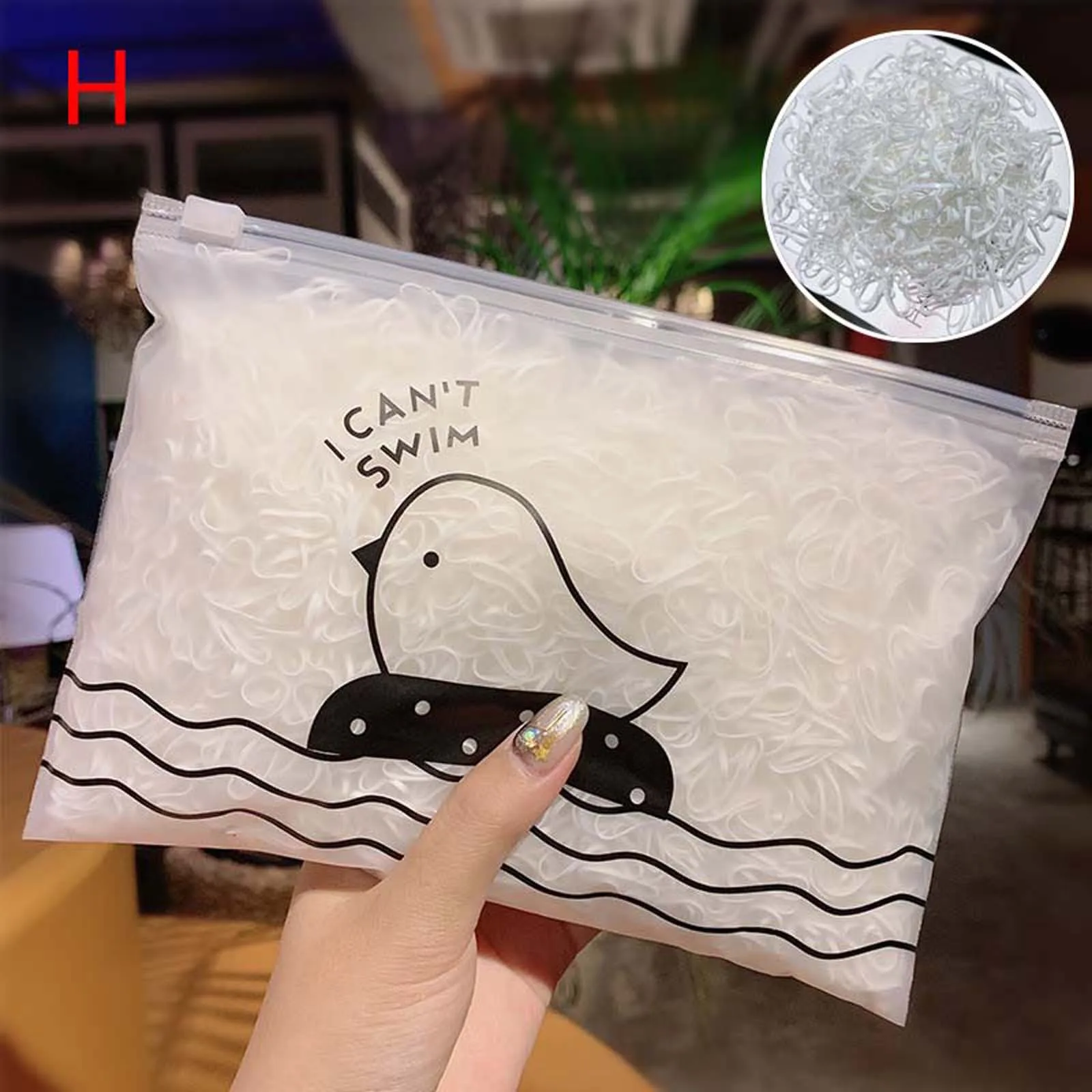 Резинки для волос Разноцветные Одноразовые эластичные 1000 шт.|Резинки| |