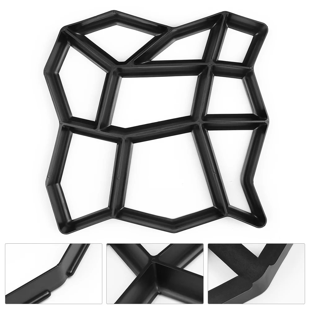 Paving Path Border Maker Molder Reusable Concrete Cement Stone Design Paver Walk Mould DIY Brick Mold |
