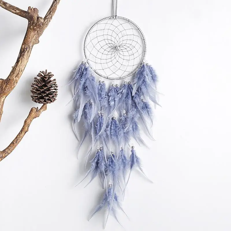 

2 Meters Lighting Dream catcher hanging DIY LED lamp Feather Crafts Wind Chimes Girl Bedroom Romantic Hanging decoration gift