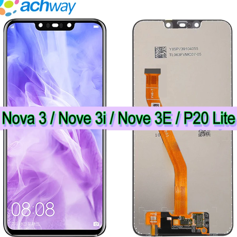 ЖК дисплей для Huawei Nova 3i с сенсорным экраном и дигитайзером в сборе сменный 3 3e