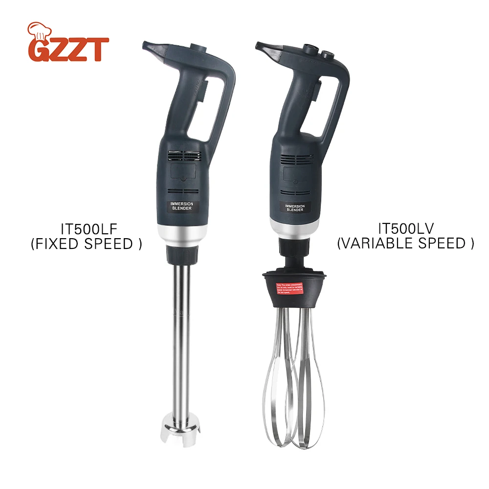 GZZT-licuadora de inmersión de 500W, mezclador de mano comercial, velocidad fija/Variable, diferentes longitudes de varillas, 30/40/50 CM, batidor de cocina