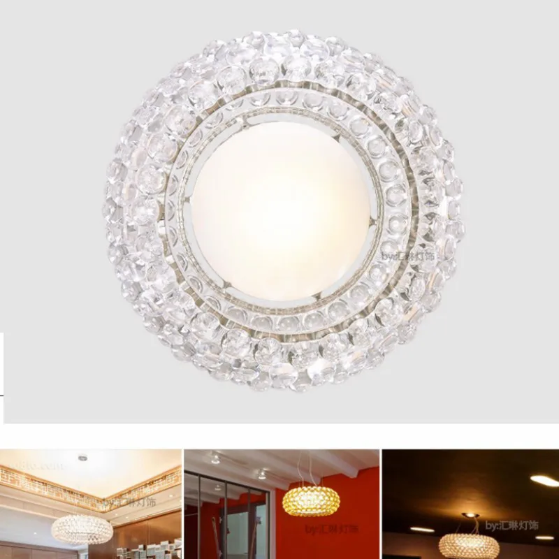 Foscarini-luces colgantes de acrílico para comedor, lámpara colgante dorada transparente para decoración del hogar, cocina, iluminación interior, moderno, RS7