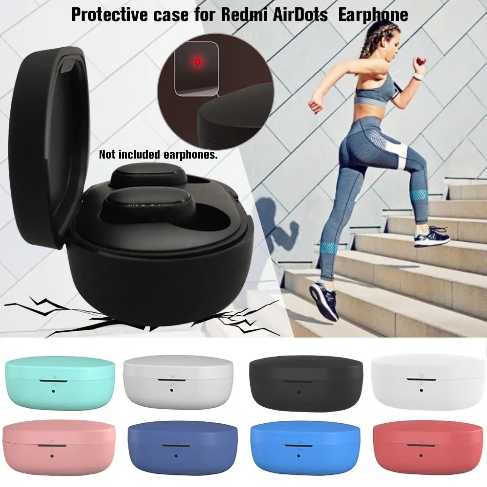 Противоударный гибкий силиконовый чехол всесторонний защитный для Xiaomi Redmi Airdots TWS