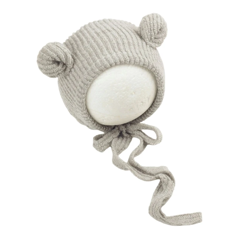 

J2FF Newborn Photography Posing Props Cute Crochet Knitted Hat Baby Infants Beanies Photo Shooting Accessories