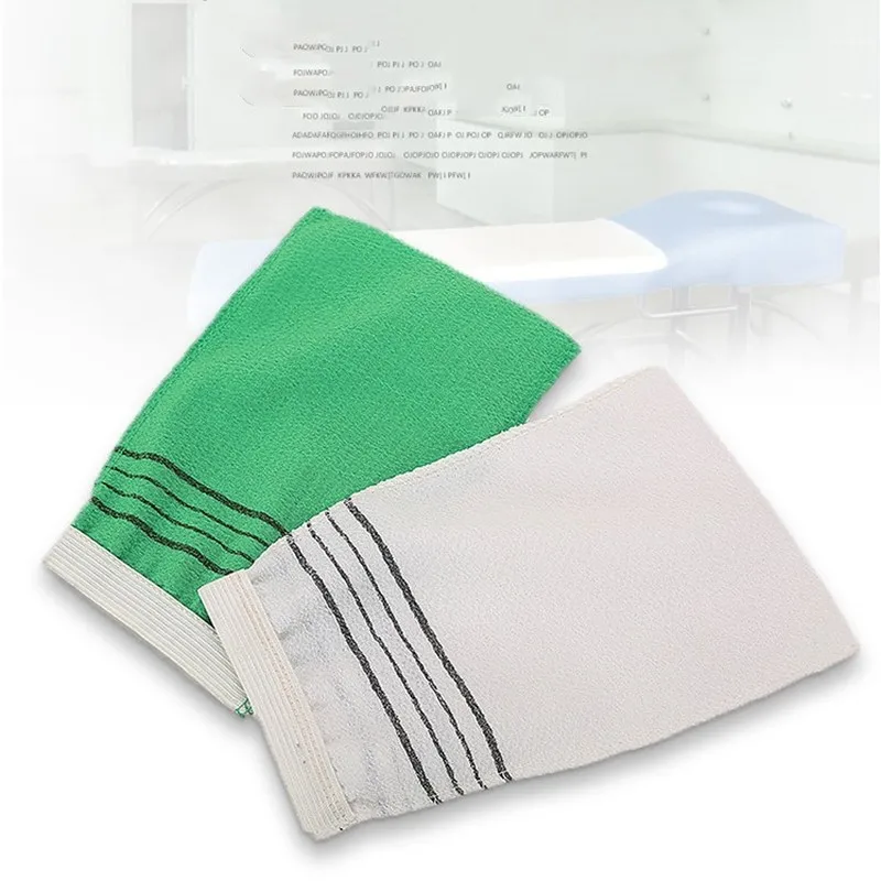 Двухстороннее полотенце для душа скраб тела корейское отшелушивающее ванны