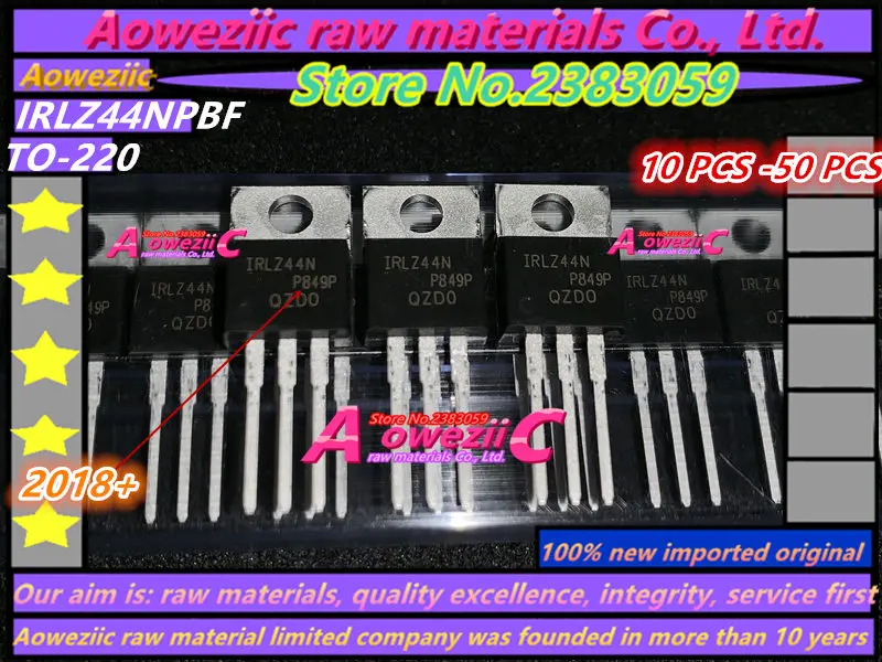 Трубка Aoweziic 2018 + 100% новая оригинальная IRLZ44NPBF IRLZ44N TO220 MOS 50A 60 в | Электроника