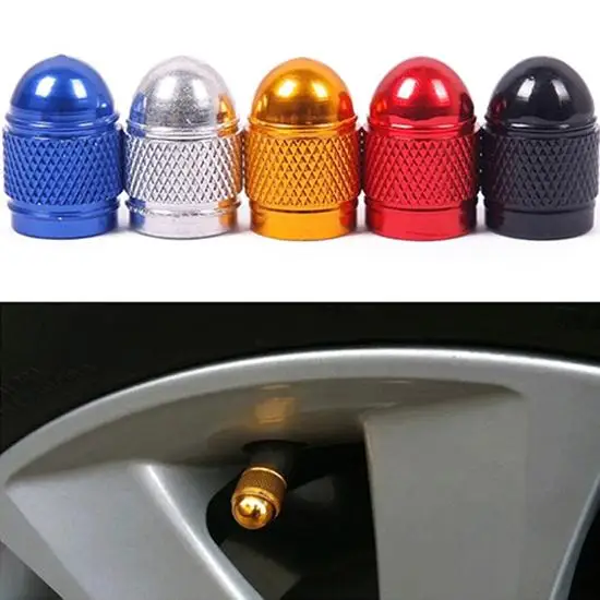 

4Pcs Dust-proof Valve Caps for Car Bike Cycle Truck Aluminum Tyre Air Port Cover