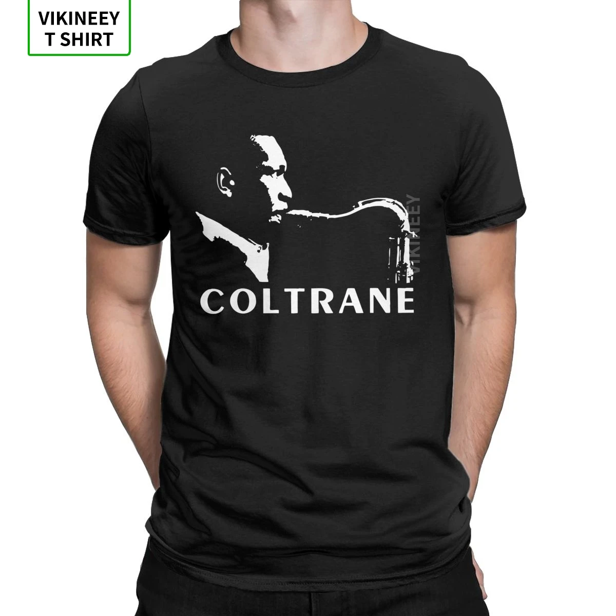 John Coltrane Saxophonist T-Shirts for Men Music Bebop Bop Saxophone Humorous Cotton Tees Crewneck Short Sleeve T Shirt 3XL