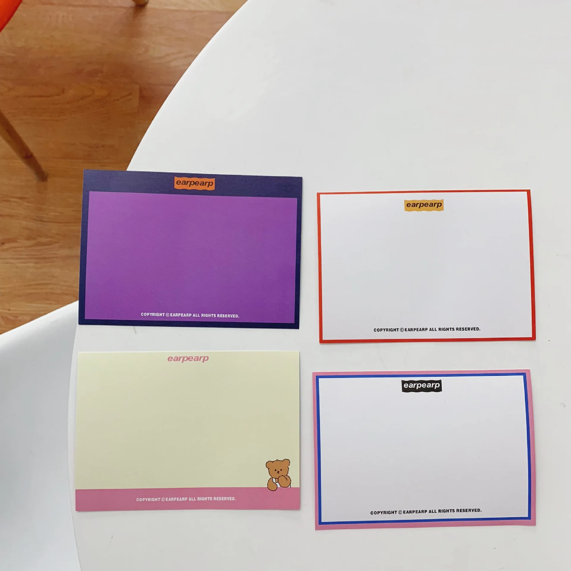 Ins мультфильм Медведь Милая открытка поздравительная многофункциональная